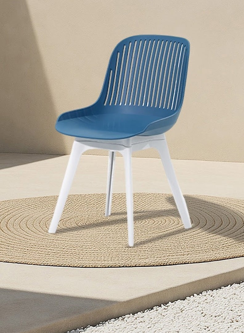 Royaloak Zelo Fiber Cafe Chair, Fiber Construction, Moulded Fiber Sturdy Legs, Ergonomically Designed for Comfortable Seating, Strong & Durable, Anti-skid Legs with Silent Movement. - Image 1